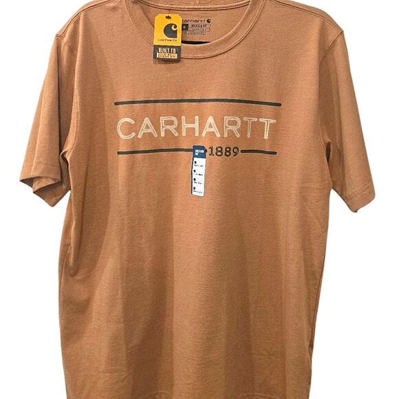 Carhartt Blue and Brown Short Sleeve Tee - Picture 2 of 4